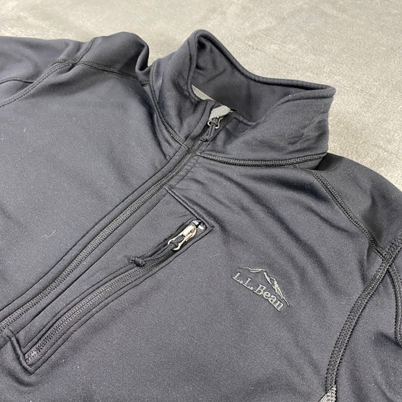 SOLD-LL Bean Tracksuit Top Men's L REG Colorblock Polyester Spandex Fleece Lined - Picture 10 of 11